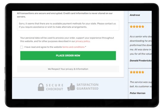 Add to cart process